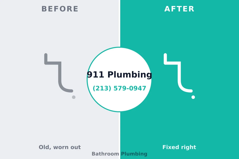 Before and after: plumbing repair Richmond Hill, GA